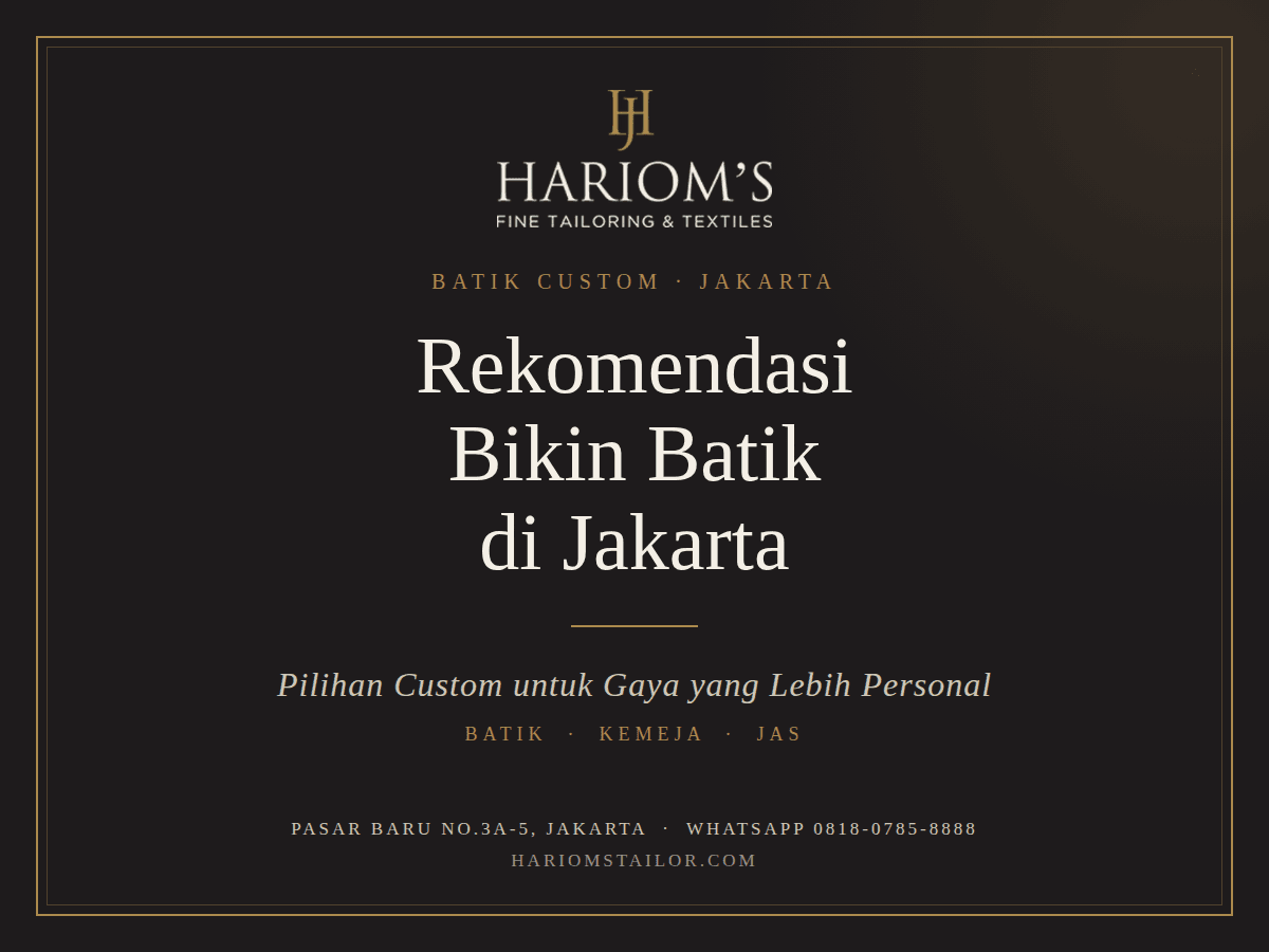 Rekomendasi Bikin Batik di Jakarta