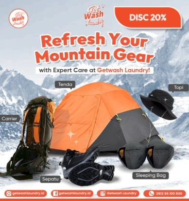 Laundry Peralatan Gunung
