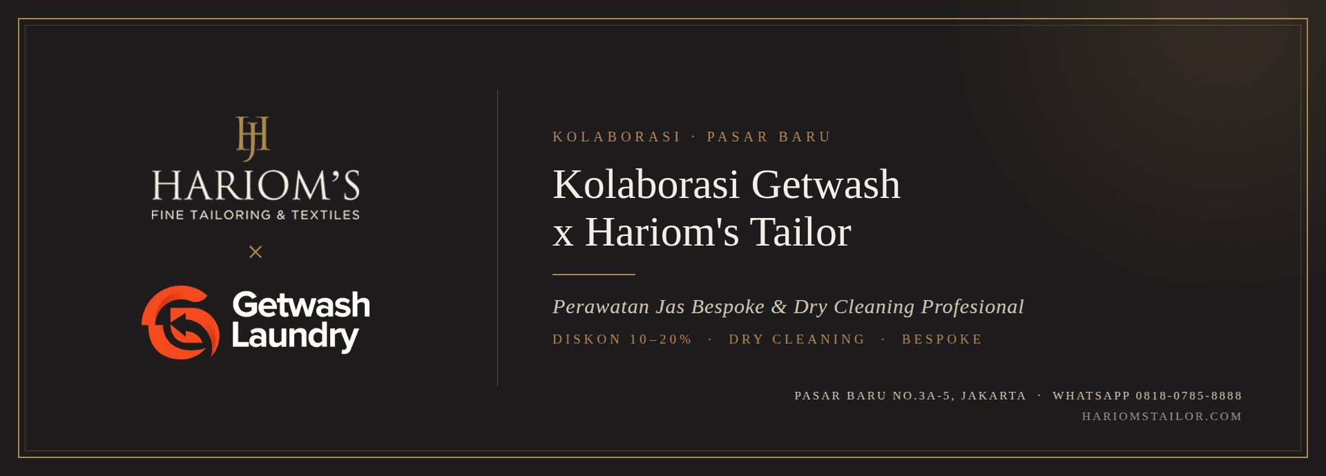 Getwash x Hariom's Tailor